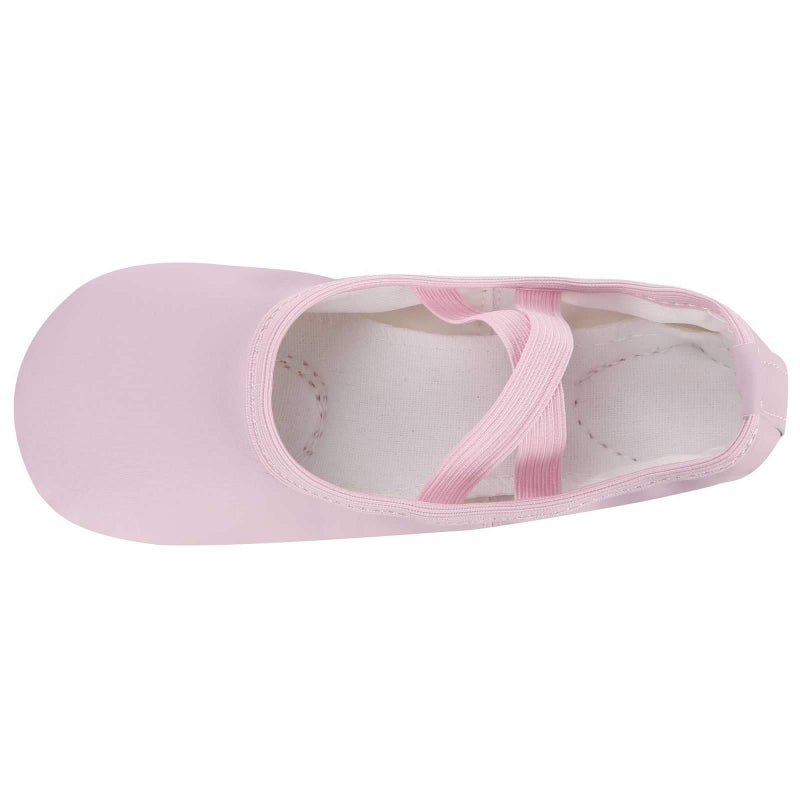 Dynadans Soft Leather Ballet Shoes/Ballet Slippers/Dance Shoes for Girls and Boys (Toddler/Little/Big Kid/Women)-Pink-13M Little Kid - Image 4